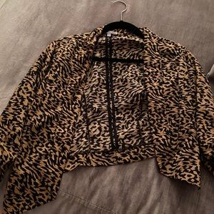 Cheetah blazer